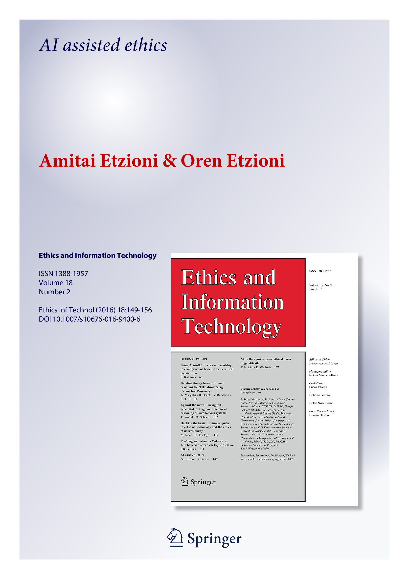 AI assisted ethics
